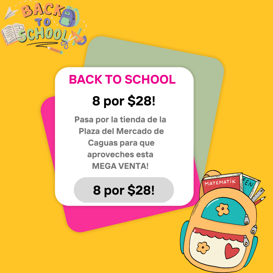 Back To School 8 x $28